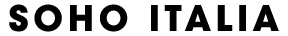 The image displays the words "SOHO ITALIA" in large, bold letters.